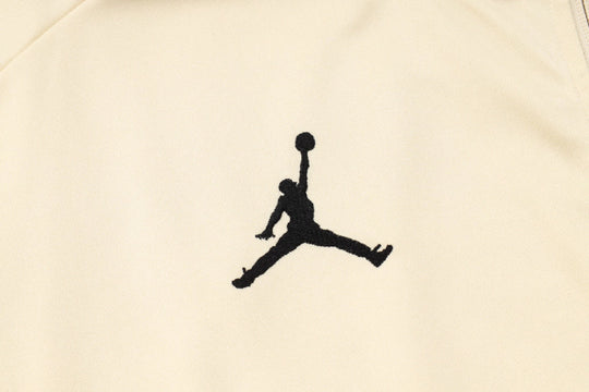 Conjunto Paris Saint Germain Zíper Longo Bege