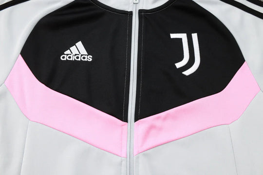 Conjunto Juventus Zíper Longo Cinza