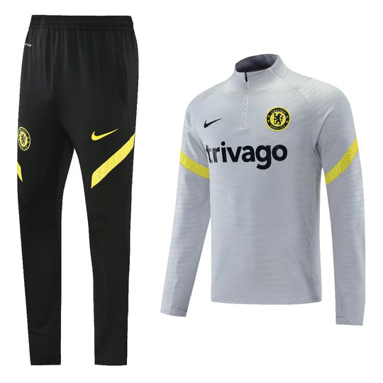 Conjunto Chelsea Zíper Curto Cinza