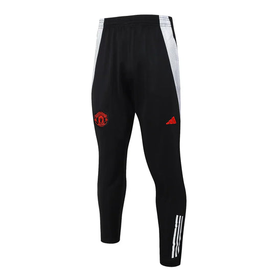 Conjunto Manchester United Zíper Curto Treino Preto 2024/25