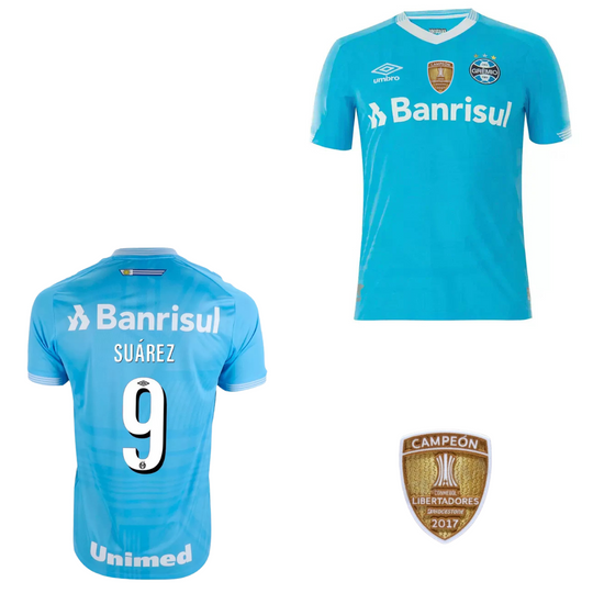 Camisa Grêmio Umbro Suárez 22/23 Azul Celeste