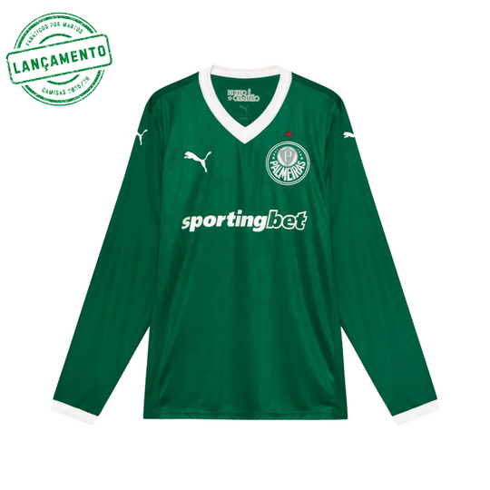 Camisa Palmeiras Manga Longa 25/26 Home