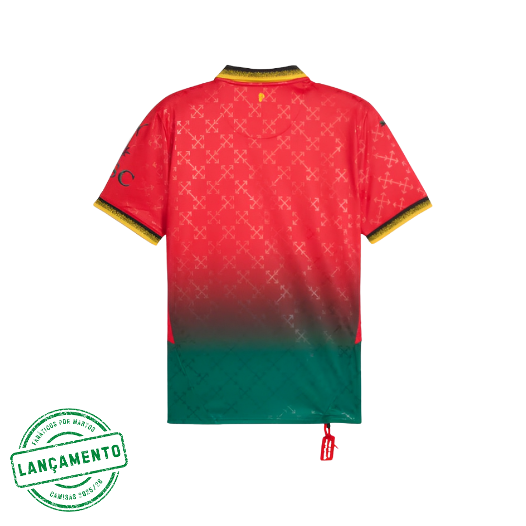 Camisa AC Milan x Off-White 25/26 Vermelha