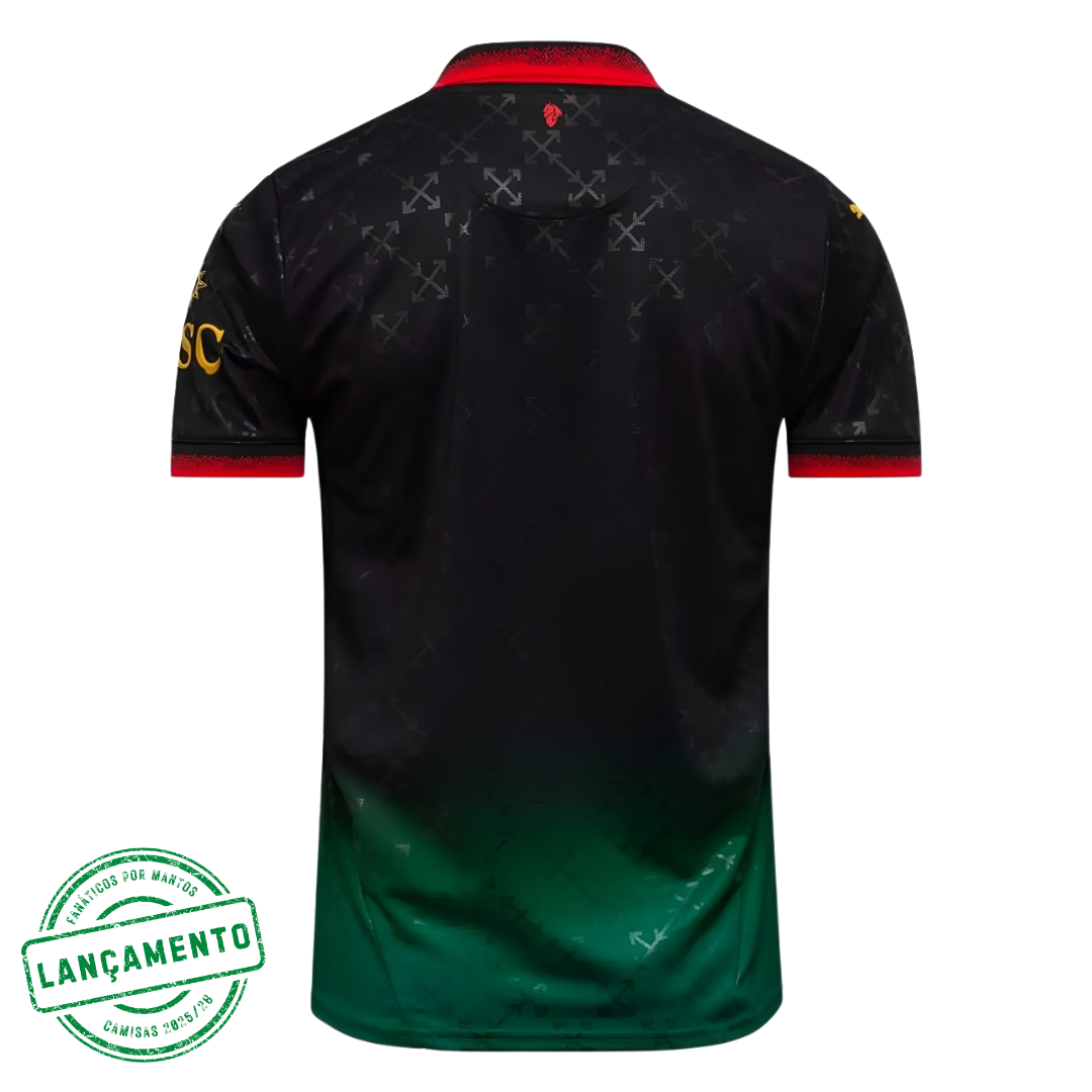 Camisa AC Milan x Off-White 25/26 Preta