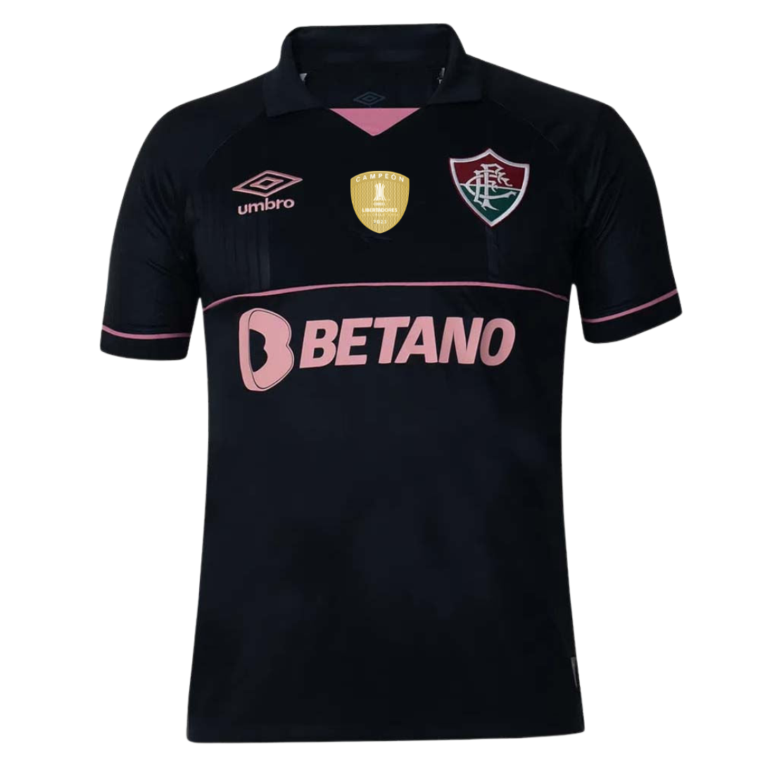 Camisa Fluminense Umbro 23/24 Goleiro Preto/Rosa