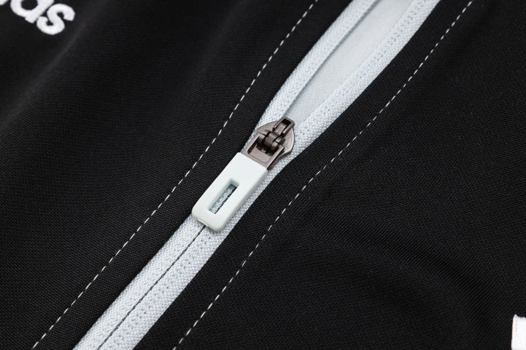 Conjunto Juventus Zíper Longo Cinza