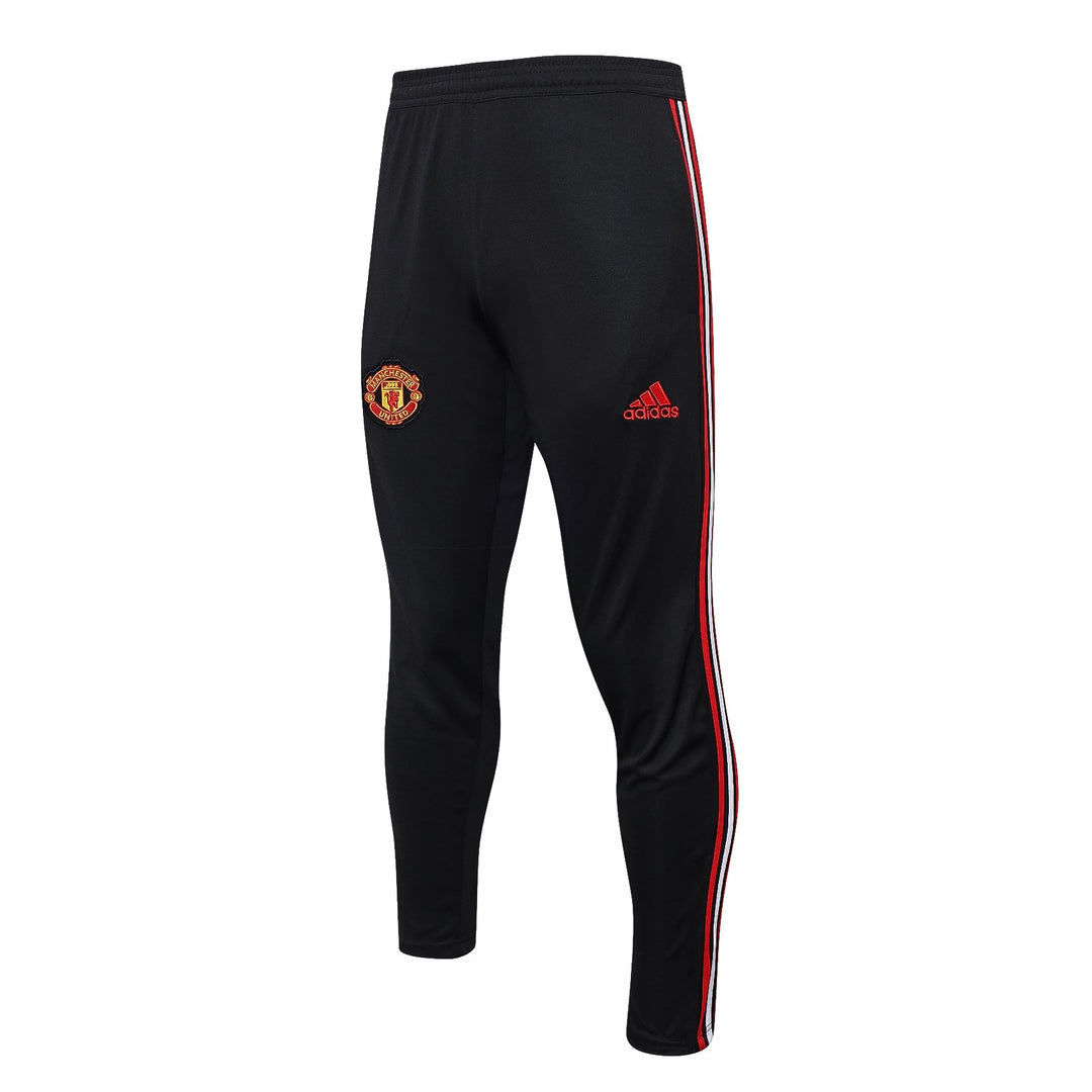 Conjunto Manchester United Zíper Longo Vermelho e Branco