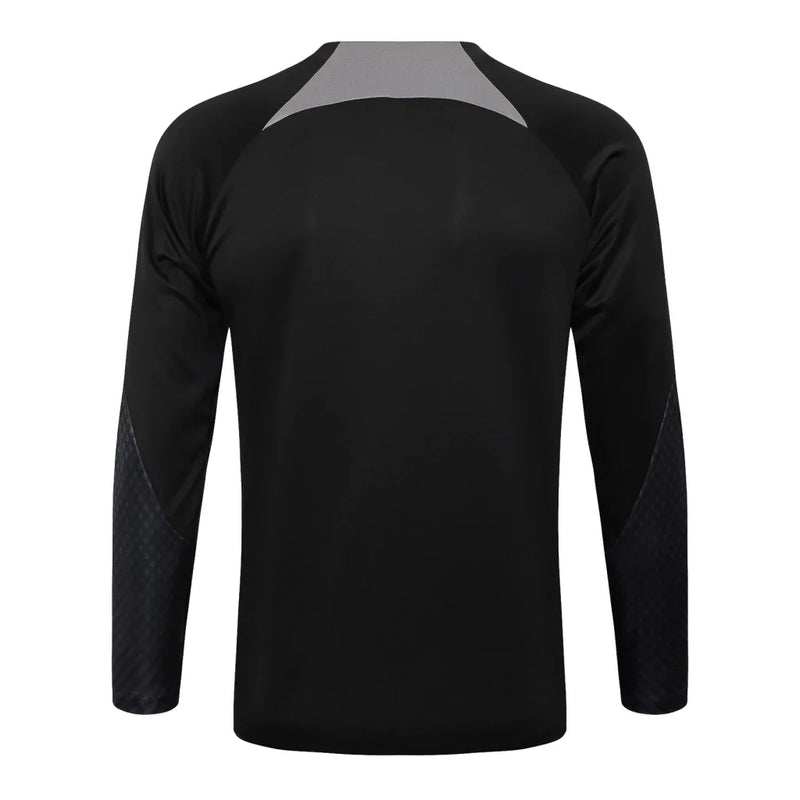Conjunto Timão Ziper Curto Treino All Black